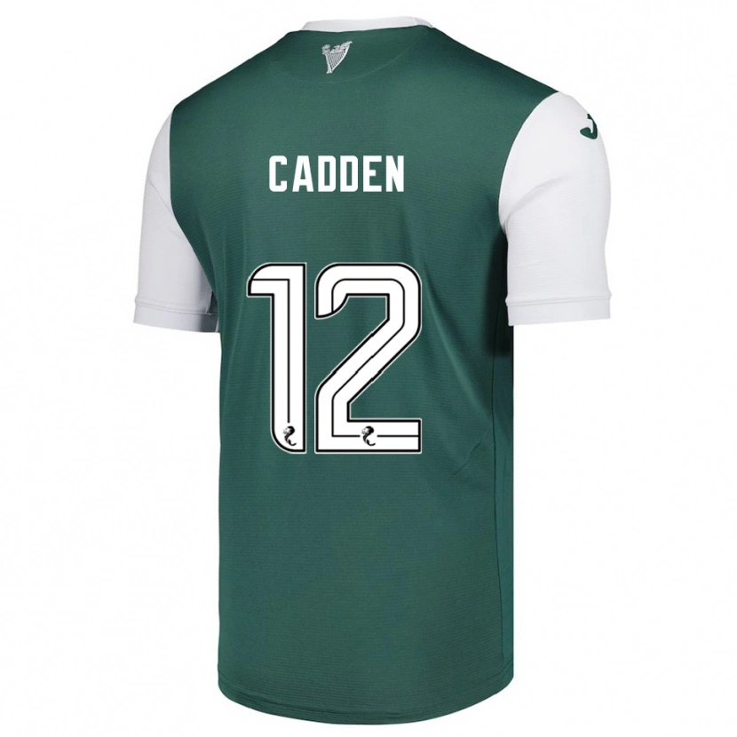 Danxen Donna Maglia Chris Cadden #12 Verde Bianco Kit Gara Home 2025/26 Maglietta
