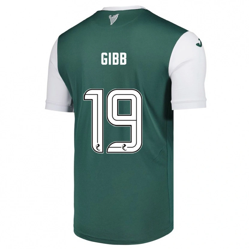 Danxen Donna Maglia Caley Gibb #19 Verde Bianco Kit Gara Home 2025/26 Maglietta