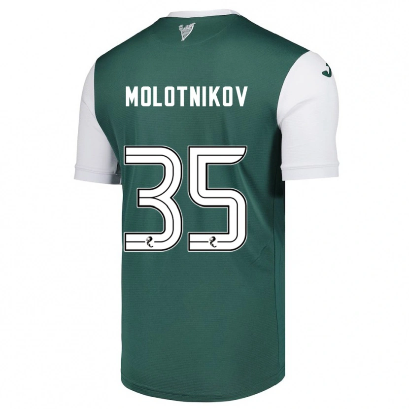 Danxen Donna Maglia Rudi Molotnikov #35 Verde Bianco Kit Gara Home 2025/26 Maglietta
