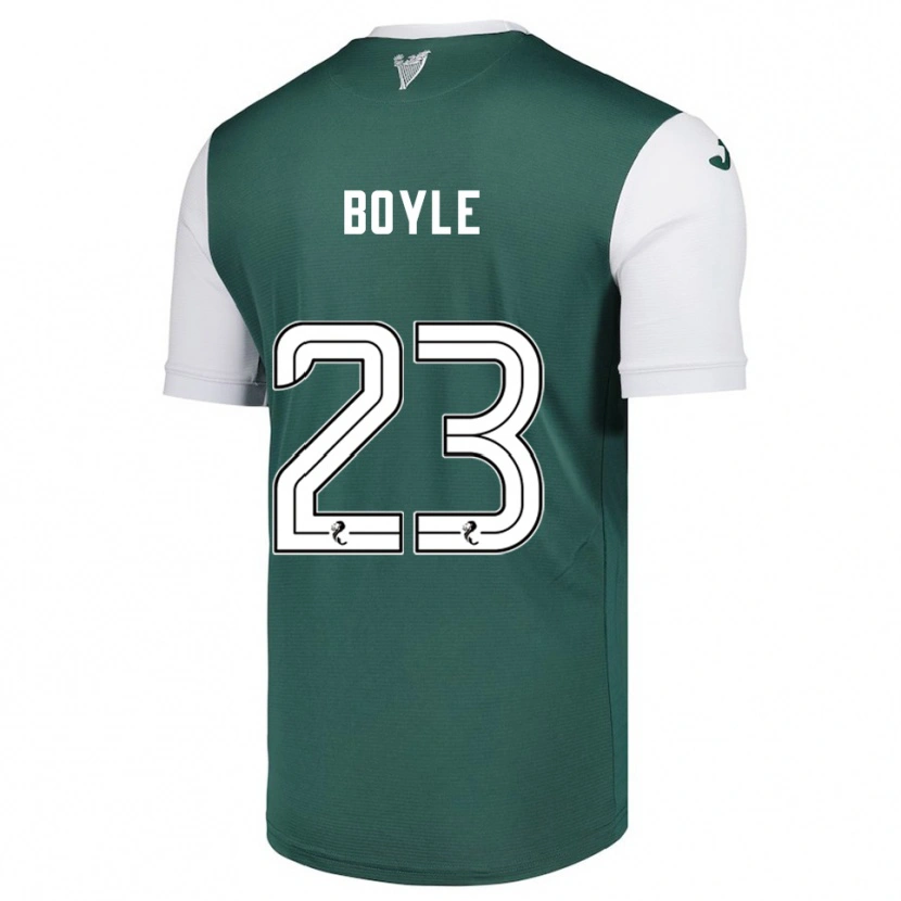Danxen Donna Maglia Rachael Boyle #23 Verde Bianco Kit Gara Home 2025/26 Maglietta