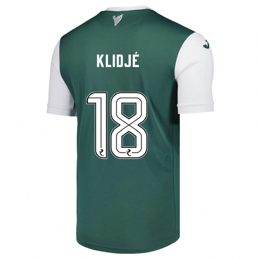 Danxen Donna Maglia Thibault Klidjé #18 Verde Bianco Kit Gara Home 2025/26 Maglietta