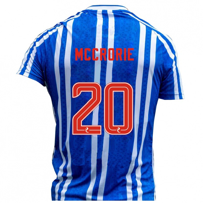 Danxen Donna Maglia Robby Mccrorie #20 Blu Bianco Kit Gara Home 2025/26 Maglietta