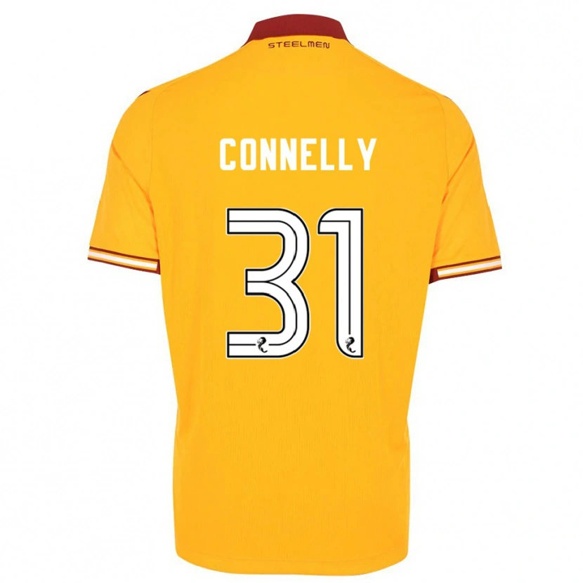 Danxen Donna Maglia Matty Connelly #31 Giallo Bordeaux Kit Gara Home 2025/26 Maglietta