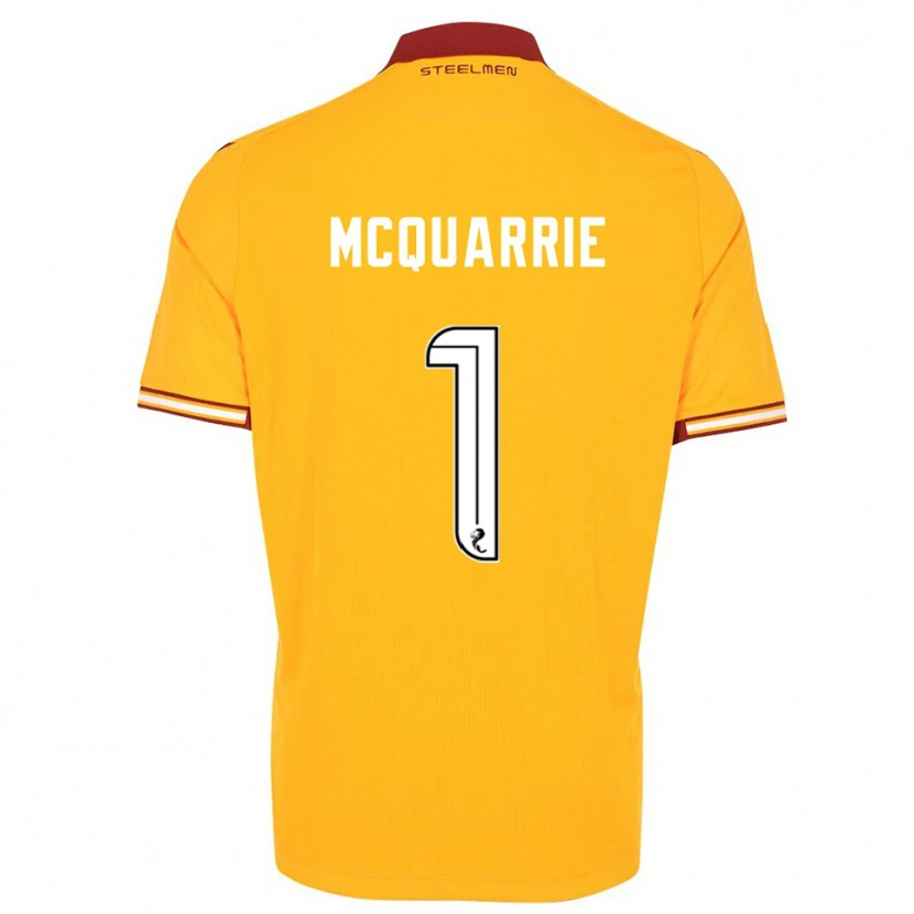 Danxen Donna Maglia Colbi Mcquarrie #1 Giallo Bordeaux Kit Gara Home 2025/26 Maglietta