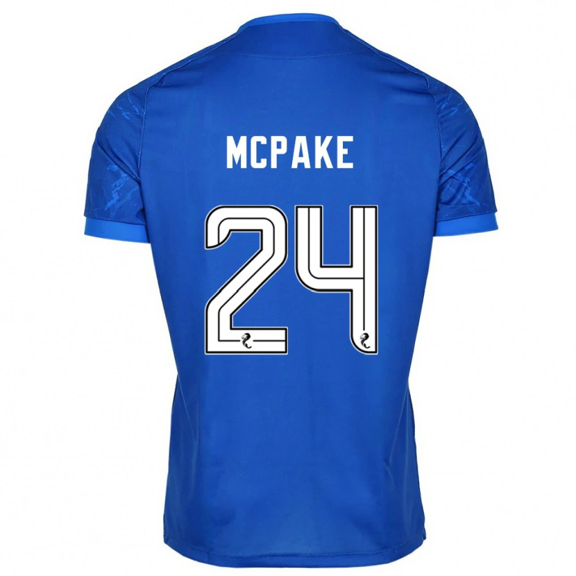 Danxen Donna Maglia Josh Mcpake #24 Blu Bianco Kit Gara Home 2025/26 Maglietta