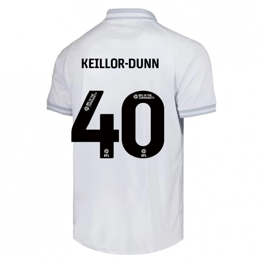 Danxen Donna Maglia Davis Keillor-Dunn #40 Bianco Grigio Nero Kit Gara Away 2025/26 Maglietta