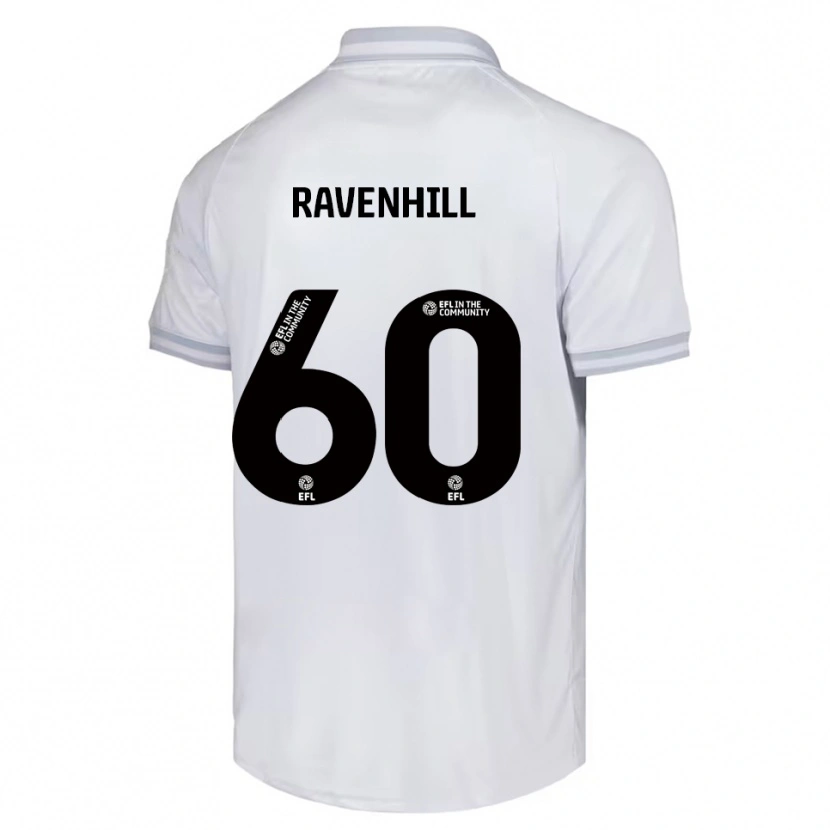 Danxen Donna Maglia Rogan Ravenhill #60 Bianco Grigio Nero Kit Gara Away 2025/26 Maglietta
