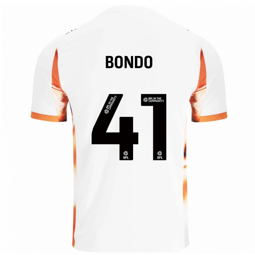 Danxen Donna Maglia Terry Bondo #41 Bianco Arancione Nero Kit Gara Away 2025/26 Maglietta