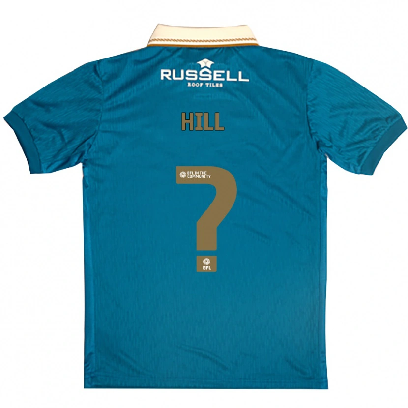 Danxen Donna Maglia Tommy Hill #0 Azzurro Bianco Kit Gara Away 2025/26 Maglietta