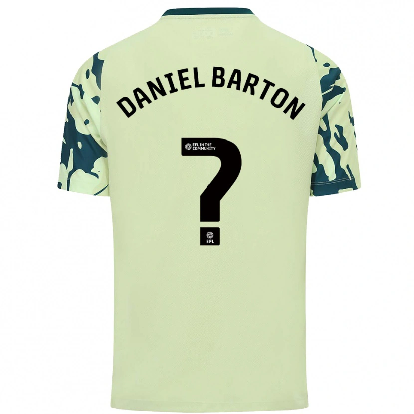Danxen Donna Maglia Daniel Barton #0 Verde Scuro Kit Gara Away 2025/26 Maglietta