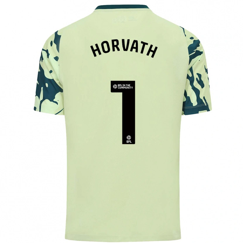 Danxen Donna Maglia Ethan Horvath #1 Verde Scuro Kit Gara Away 2025/26 Maglietta