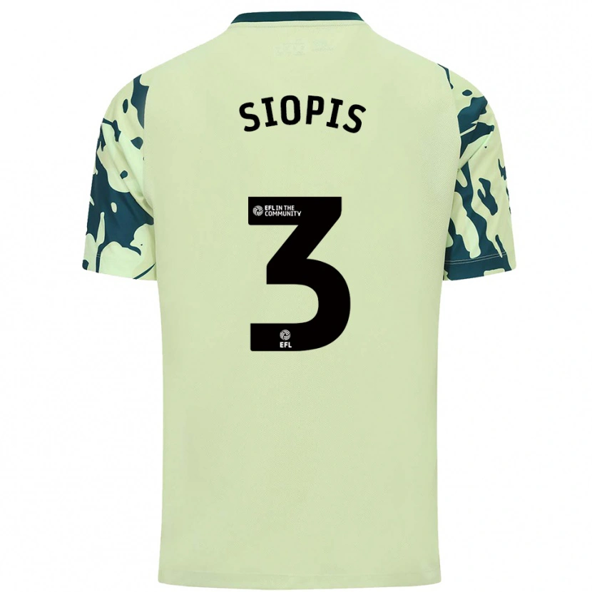 Danxen Donna Maglia Manolis Siopis #3 Verde Scuro Kit Gara Away 2025/26 Maglietta