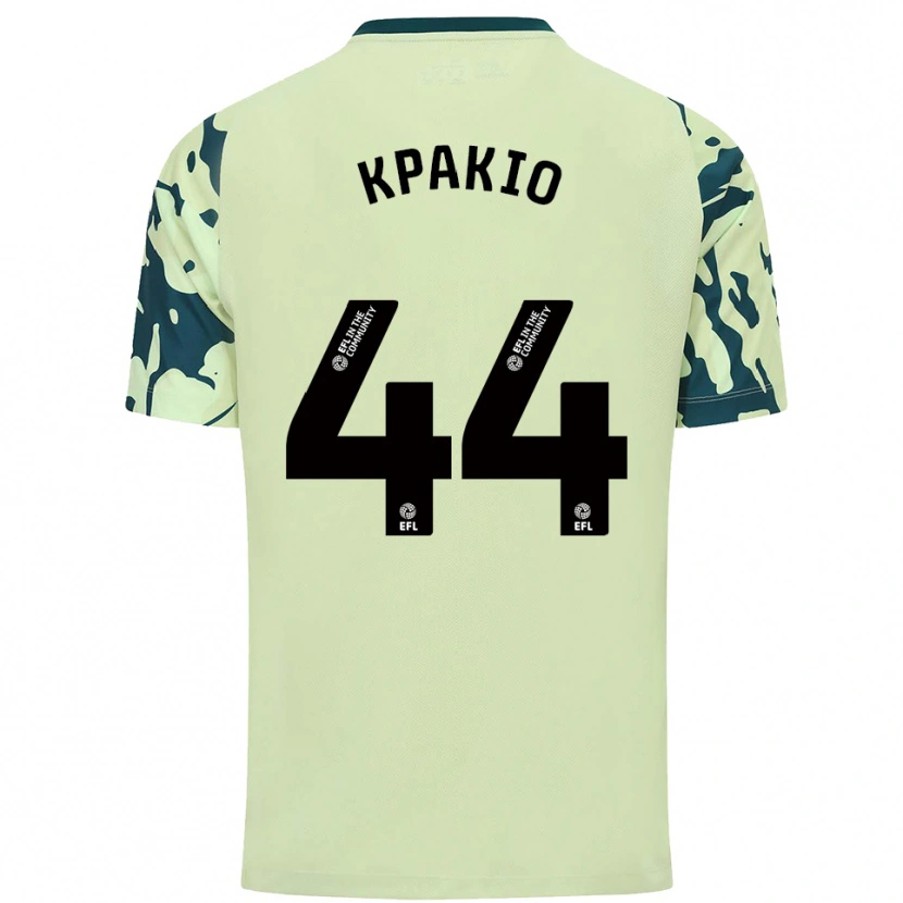 Danxen Donna Maglia Ronan Kpakio #44 Verde Scuro Kit Gara Away 2025/26 Maglietta