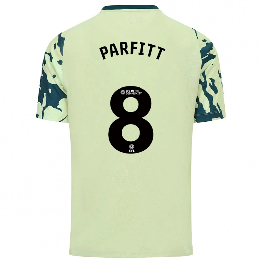 Danxen Donna Maglia T-Jay Parfitt #8 Verde Scuro Kit Gara Away 2025/26 Maglietta