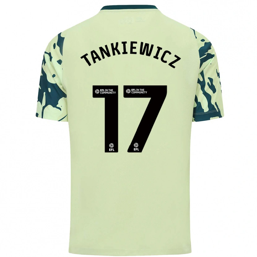 Danxen Donna Maglia Rob Tankiewicz #17 Verde Scuro Kit Gara Away 2025/26 Maglietta