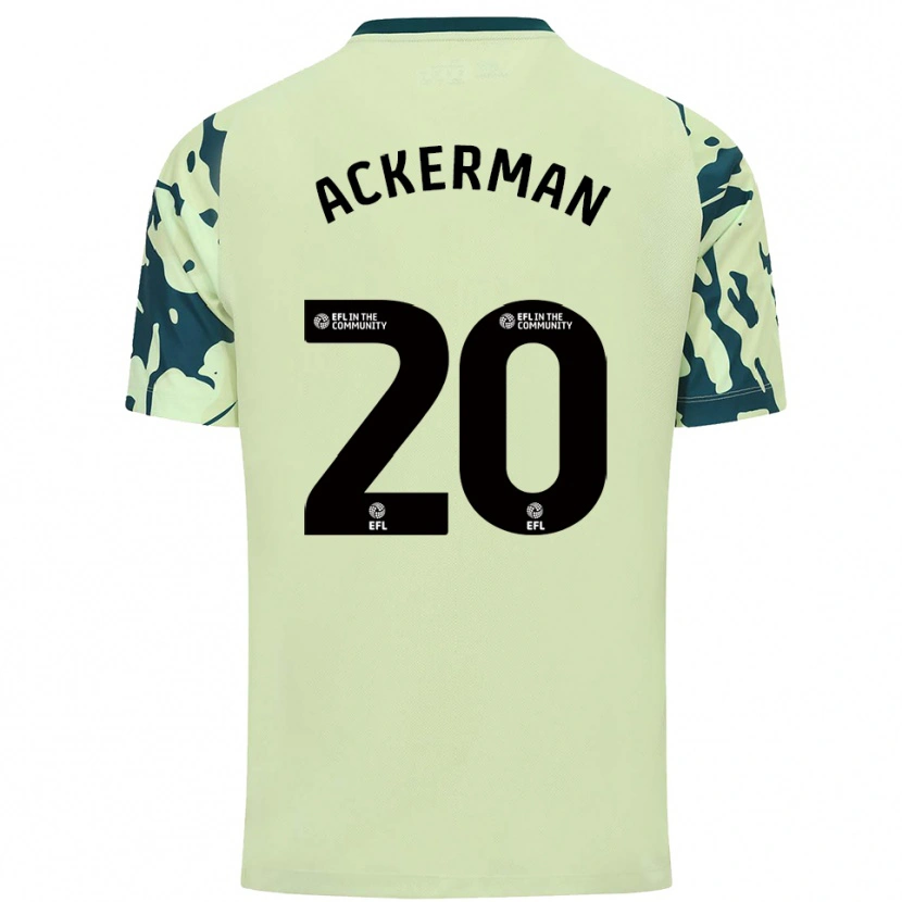Danxen Donna Maglia Mali Ackerman #20 Verde Scuro Kit Gara Away 2025/26 Maglietta