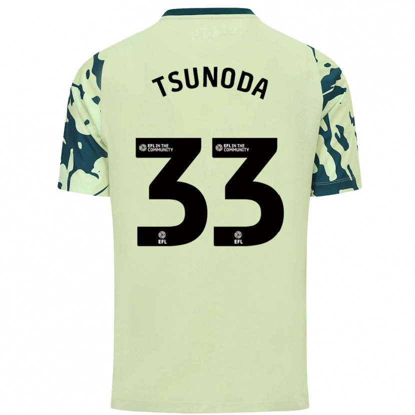 Danxen Donna Maglia Ryotaro Tsunoda #33 Verde Scuro Kit Gara Away 2025/26 Maglietta