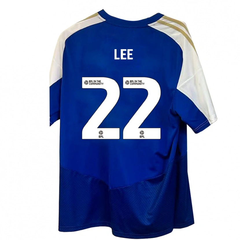 Danxen Donna Maglia Harry Lee #22 Blu Bianco Oro Kit Gara Away 2025/26 Maglietta