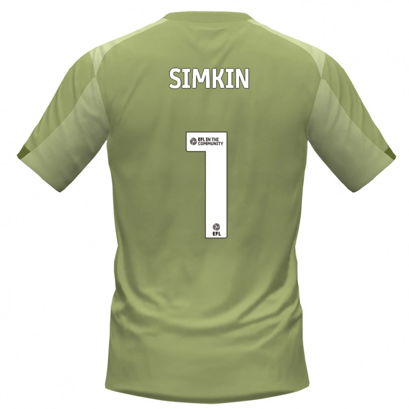 Danxen Donna Maglia Tommy Simkin #1 Salvia Champagne Kit Gara Away 2025/26 Maglietta