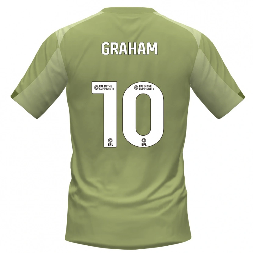 Danxen Donna Maglia Jordan Graham #10 Salvia Champagne Kit Gara Away 2025/26 Maglietta