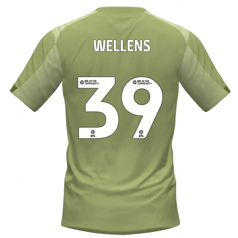 Danxen Donna Maglia Alfie Wellens #39 Salvia Champagne Kit Gara Away 2025/26 Maglietta