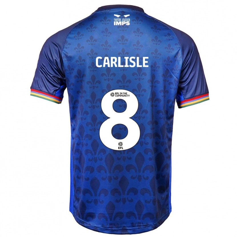 Danxen Donna Maglia Charlie Carlisle #8 Blu Navy Kit Gara Away 2025/26 Maglietta