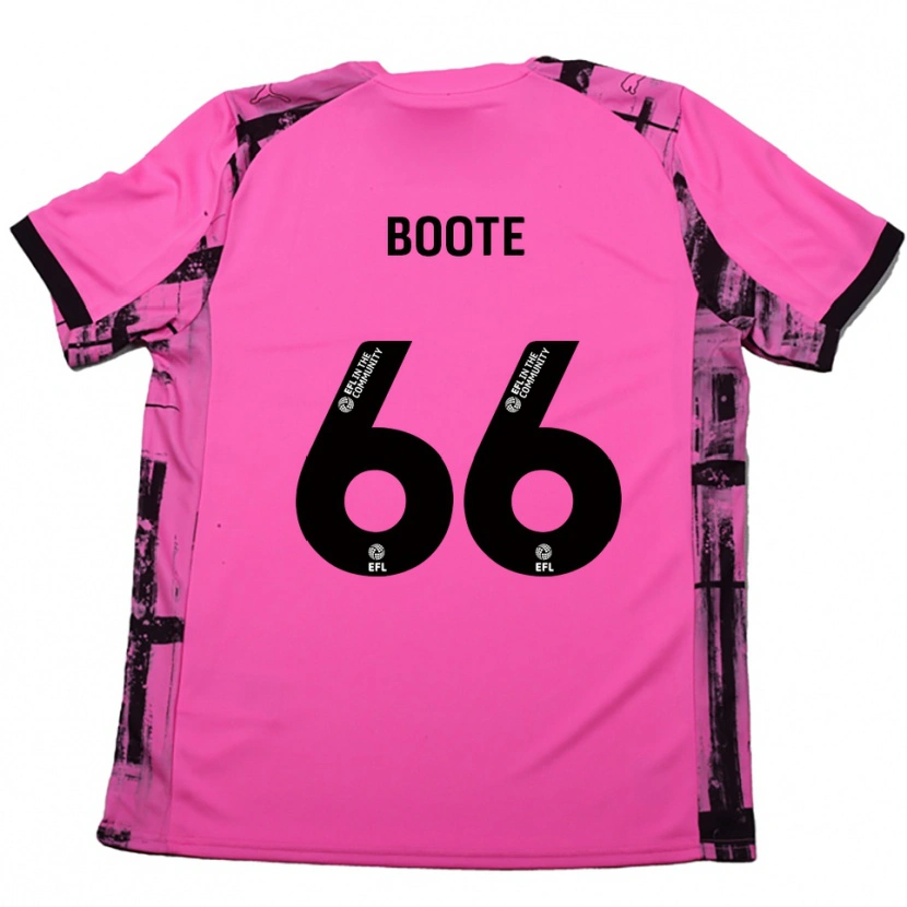 Danxen Donna Maglia Zoe Boote #66 Rosso Rosa Nero Kit Gara Away 2025/26 Maglietta