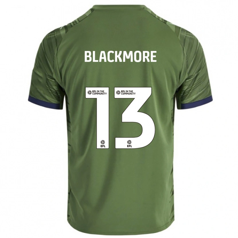 Danxen Donna Maglia Will Blackmore #13 Verde Bianco Kit Gara Away 2025/26 Maglietta