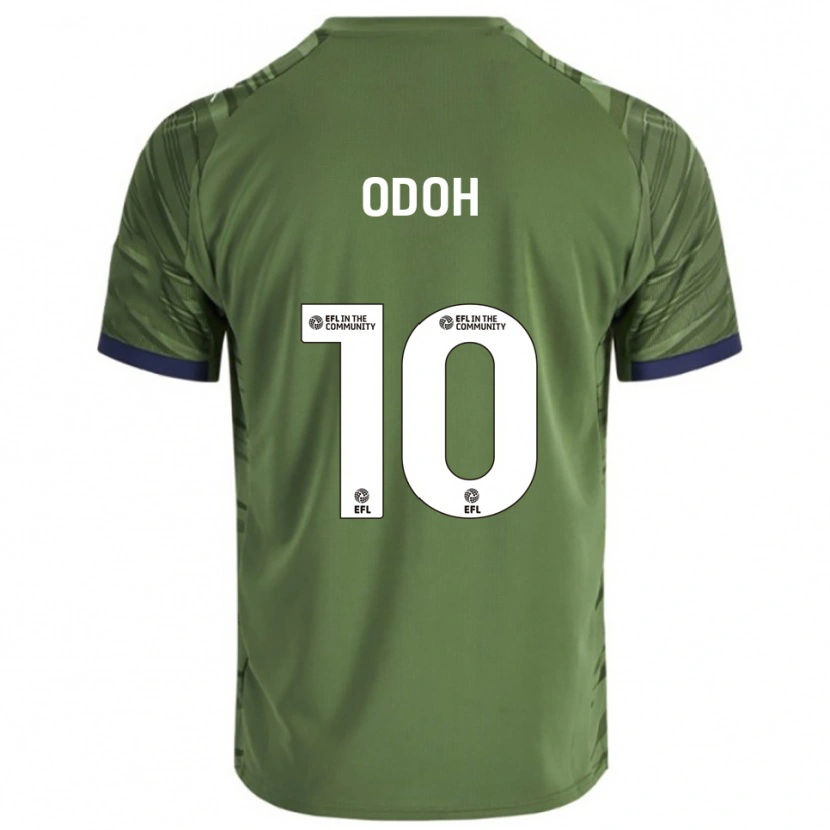Danxen Donna Maglia Abraham Odoh #10 Verde Bianco Kit Gara Away 2025/26 Maglietta