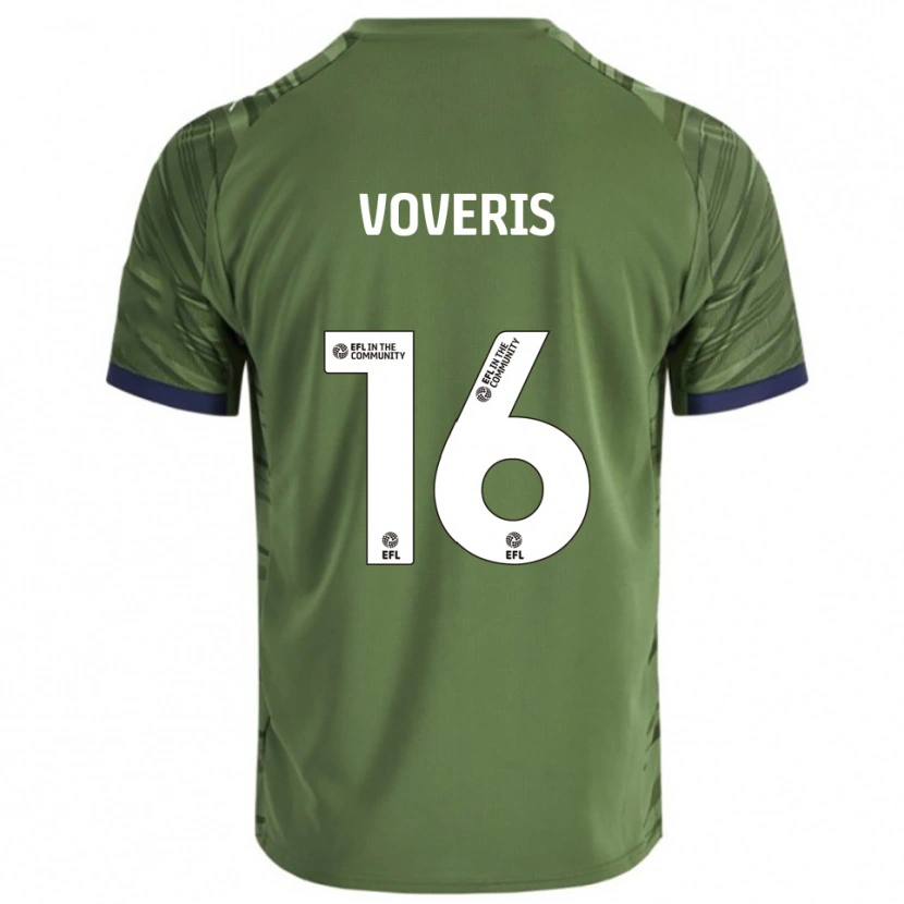 Danxen Donna Maglia Airidas Voveris #16 Verde Bianco Kit Gara Away 2025/26 Maglietta