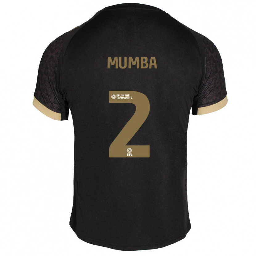 Danxen Donna Maglia Bali Mumba #2 Nero Oro Kit Gara Away 2025/26 Maglietta