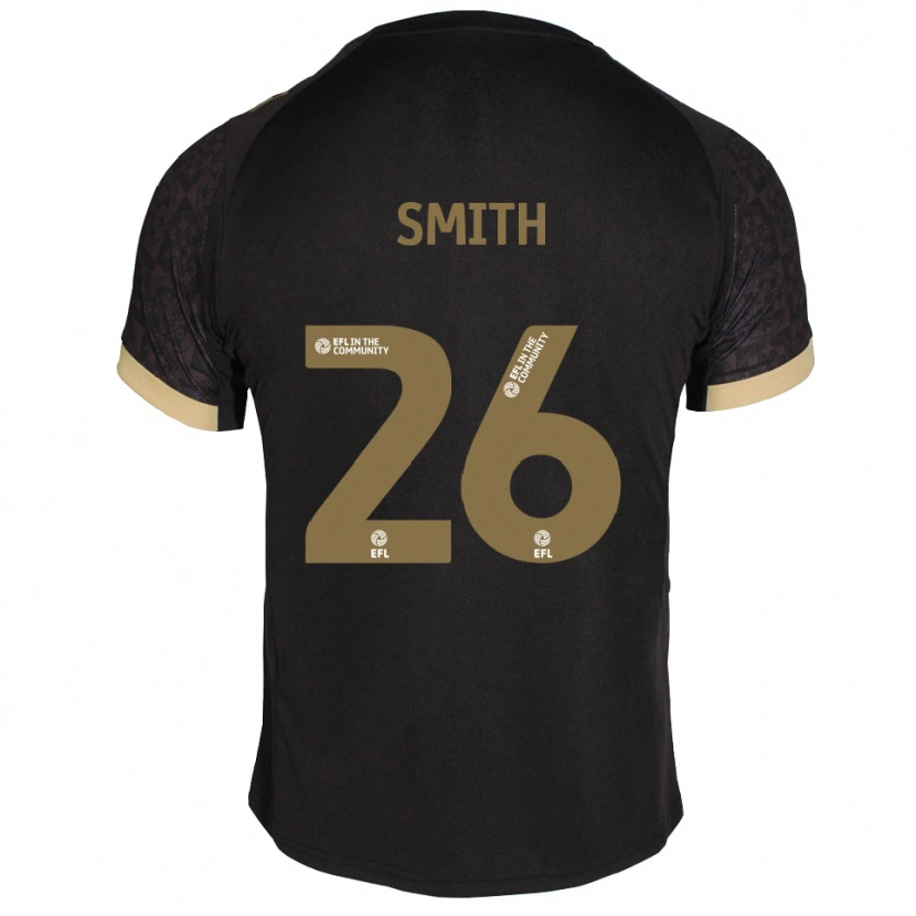 Danxen Donna Maglia Caitlin Smith #26 Nero Oro Kit Gara Away 2025/26 Maglietta