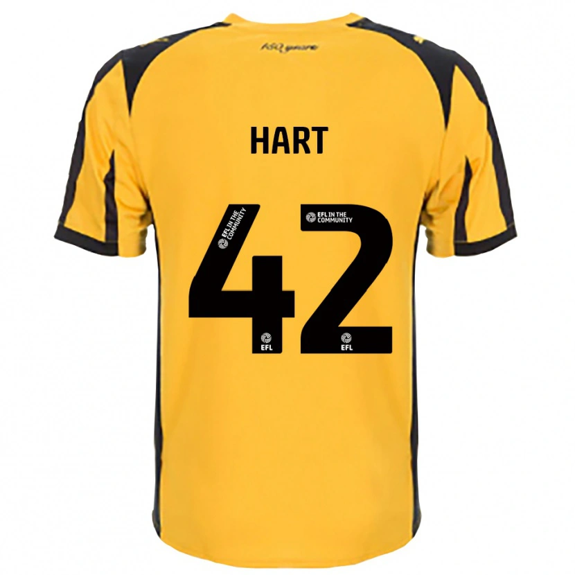 Danxen Donna Maglia Sam Hart #42 Arancione Nero Kit Gara Away 2025/26 Maglietta