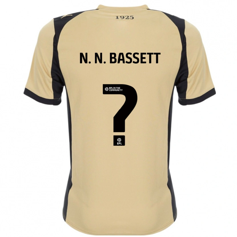 Danxen Donna Maglia N. N. Bassett #0 Oro Nero Kit Gara Away 2025/26 Maglietta