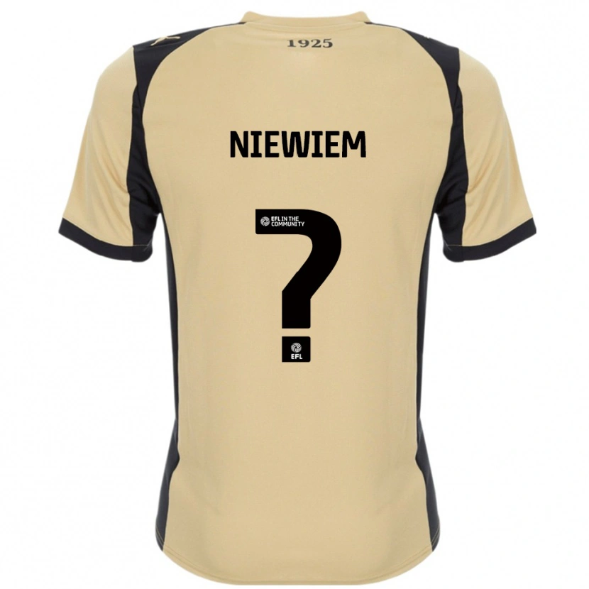 Danxen Donna Maglia Oscar Niewiem #0 Oro Nero Kit Gara Away 2025/26 Maglietta