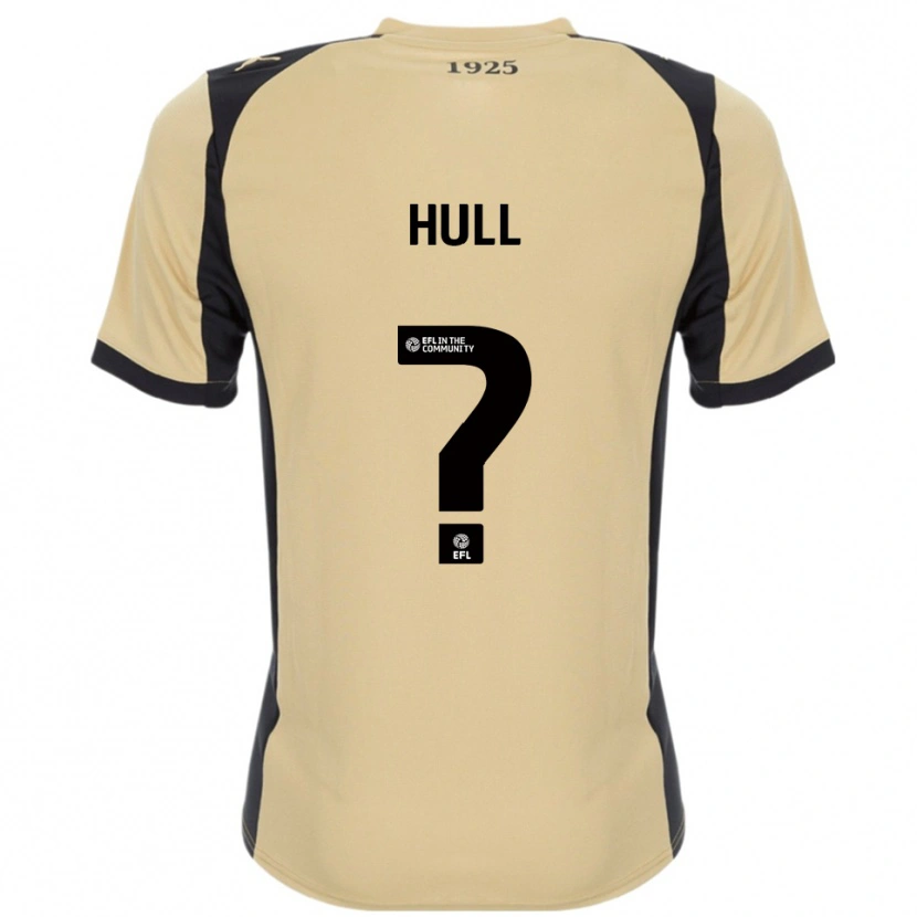 Danxen Donna Maglia Jake Hull #0 Oro Nero Kit Gara Away 2025/26 Maglietta