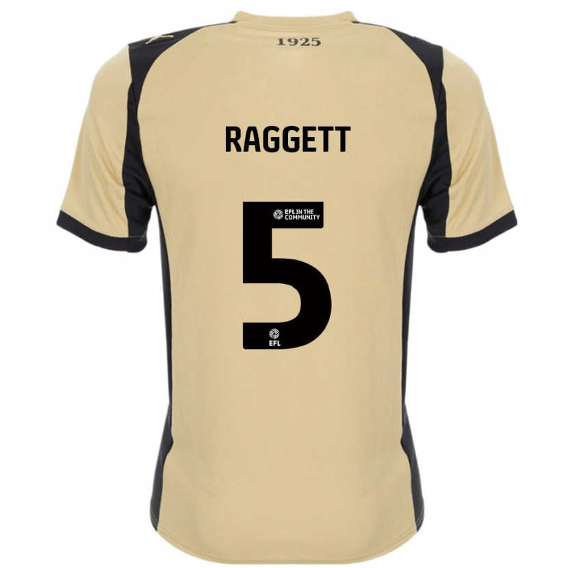 Danxen Donna Maglia Sean Raggett #5 Oro Nero Kit Gara Away 2025/26 Maglietta