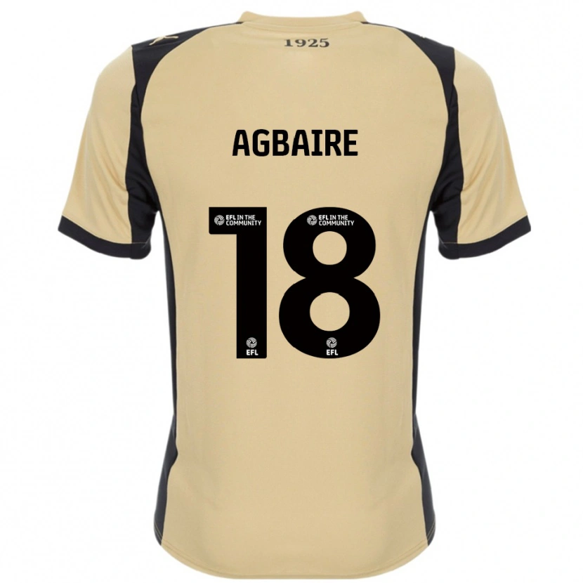 Danxen Donna Maglia Lenny Agbaire #18 Oro Nero Kit Gara Away 2025/26 Maglietta
