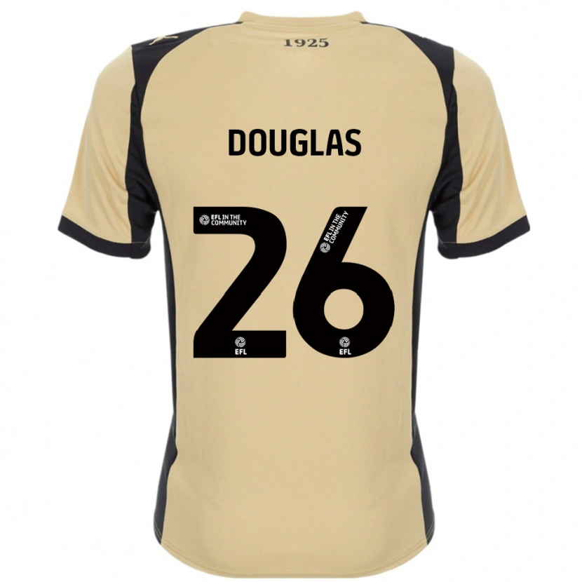 Danxen Donna Maglia Hamish Douglas #26 Oro Nero Kit Gara Away 2025/26 Maglietta