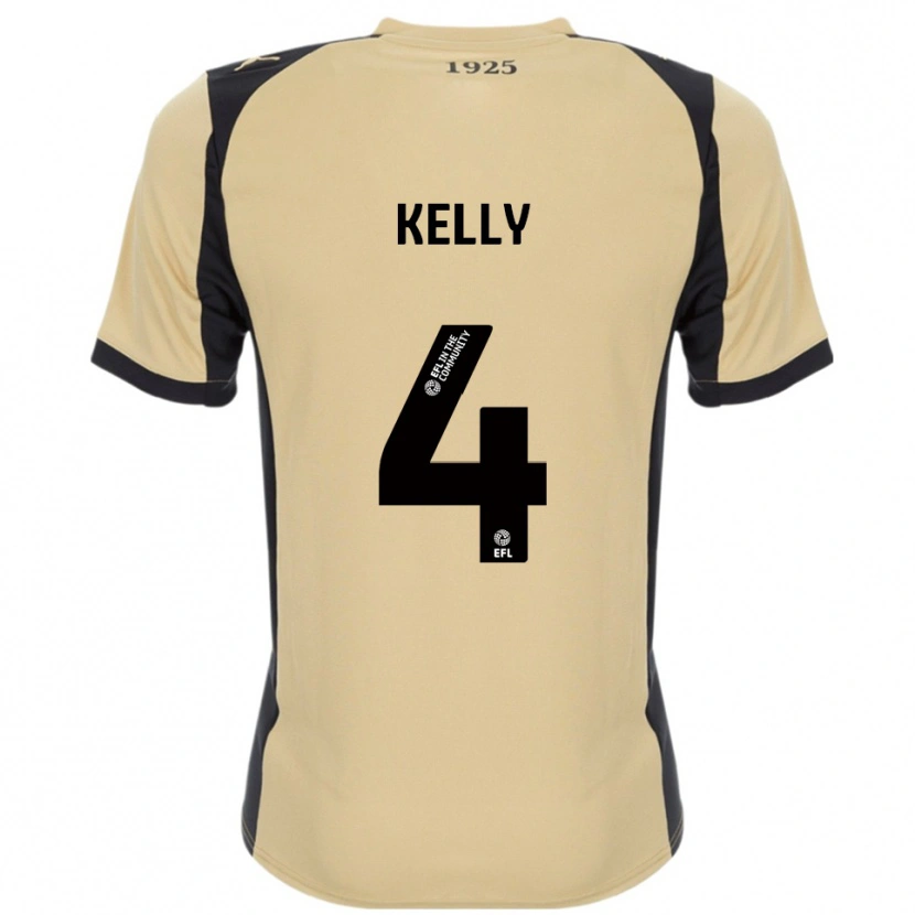 Danxen Donna Maglia Liam Kelly #4 Oro Nero Kit Gara Away 2025/26 Maglietta