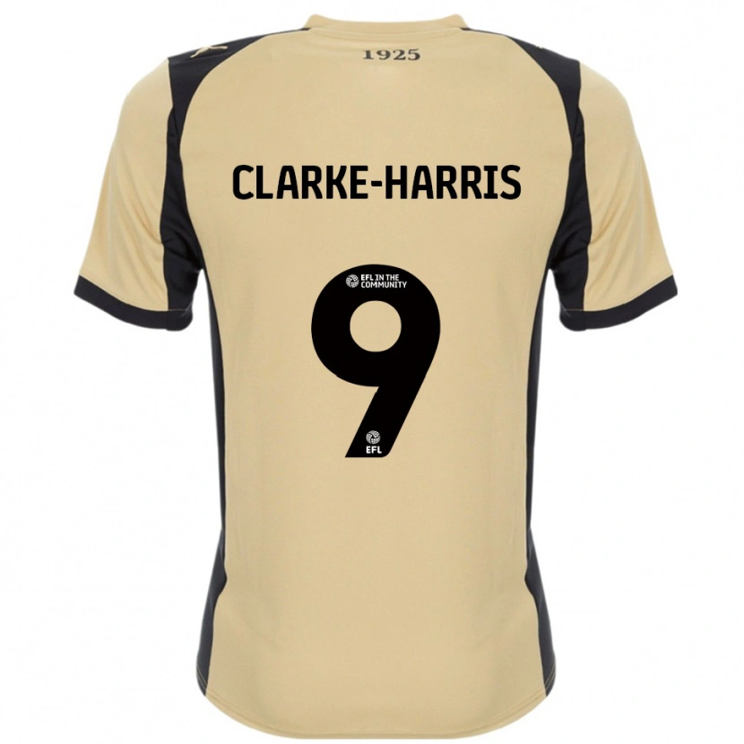 Danxen Donna Maglia Jonson Clarke-Harris #9 Oro Nero Kit Gara Away 2025/26 Maglietta