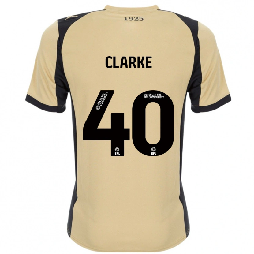 Danxen Donna Maglia Lewis Clarke #40 Oro Nero Kit Gara Away 2025/26 Maglietta