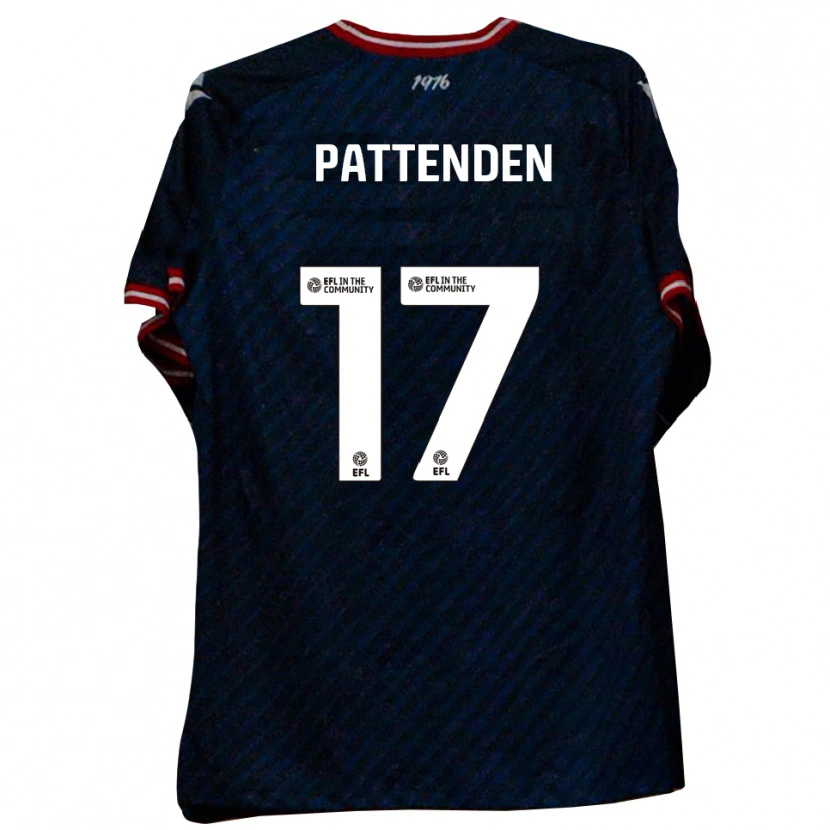 Danxen Donna Maglia Jasper Pattenden #17 Blu Navy Rosso Kit Gara Away 2025/26 Maglietta