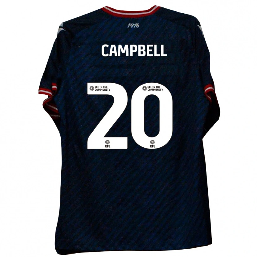 Danxen Donna Maglia Chem Campbell #20 Blu Navy Rosso Kit Gara Away 2025/26 Maglietta