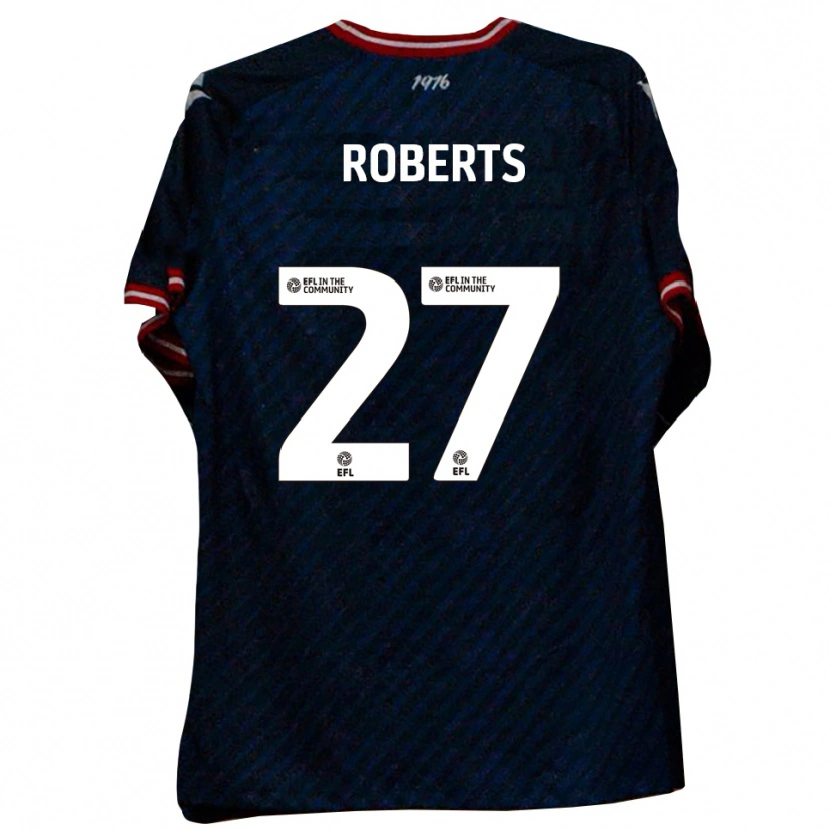 Danxen Donna Maglia Mathaeus Roberts #27 Blu Navy Rosso Kit Gara Away 2025/26 Maglietta