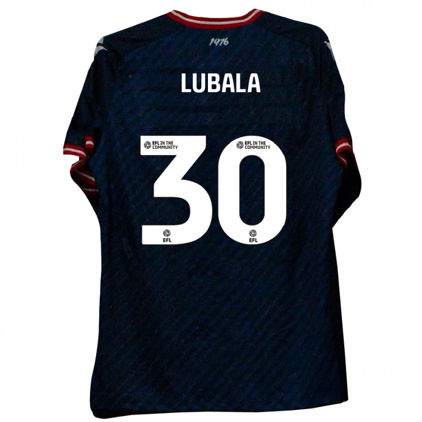 Danxen Donna Maglia Bez Lubala #30 Blu Navy Rosso Kit Gara Away 2025/26 Maglietta