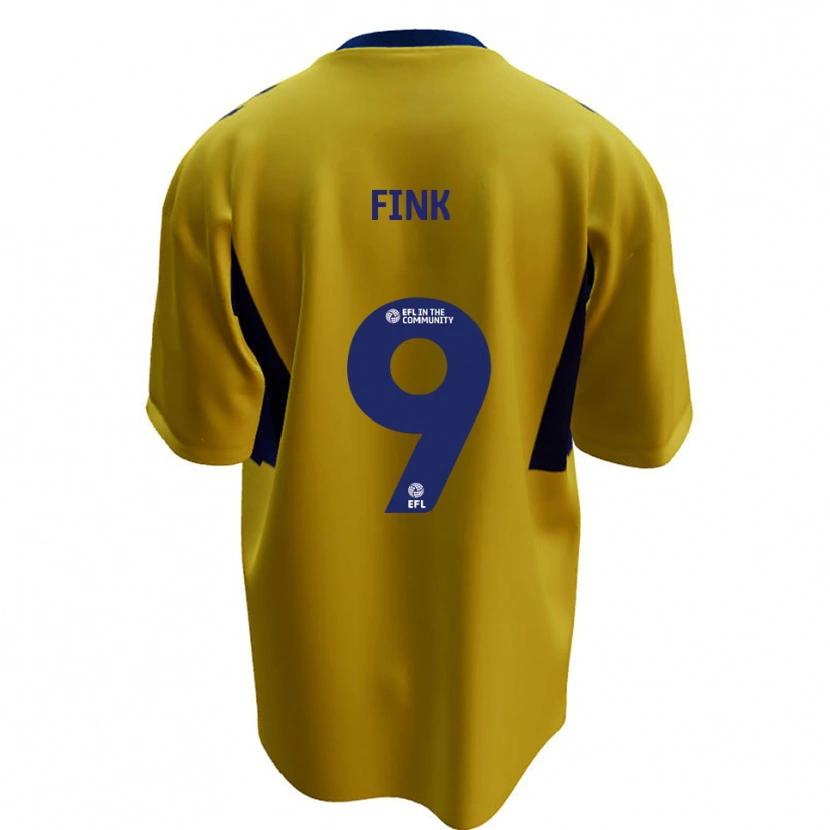 Danxen Donna Maglia Bradley Fink #9 Giallo Blu Kit Gara Away 2025/26 Maglietta