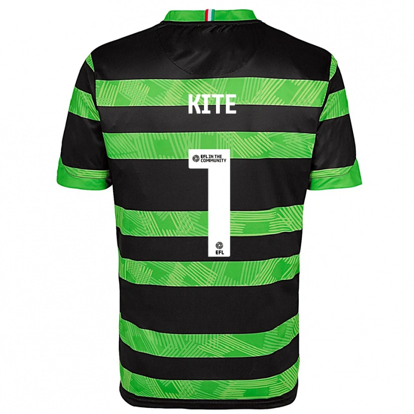 Danxen Donna Maglia Rose Kite #1 Nero Verde Kit Gara Away 2025/26 Maglietta