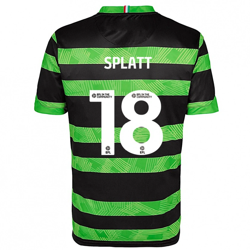 Danxen Donna Maglia Delano Mccoy-Splatt #18 Nero Verde Kit Gara Away 2025/26 Maglietta