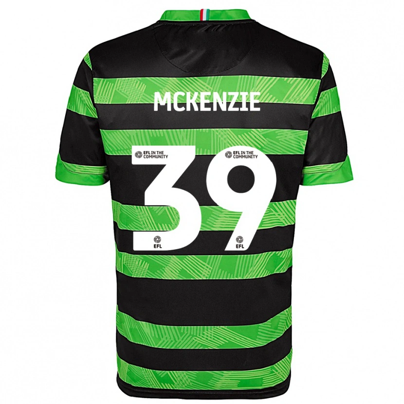 Danxen Donna Maglia Kai Mckenzie #39 Nero Verde Kit Gara Away 2025/26 Maglietta
